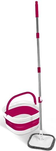 Lamart Clean balai rotatif pliable avec seau
