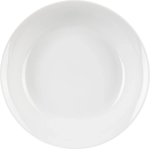 Assiette creuse pour enfants en porcelaine 19 cm Mona blanche