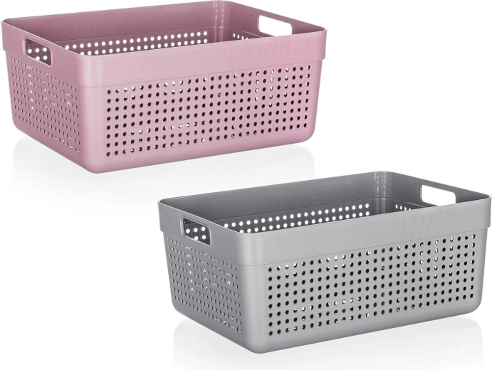 Organisateur en plastique TERRA 32,5 × 23,5 × 14 cm – assortiment de couleurs