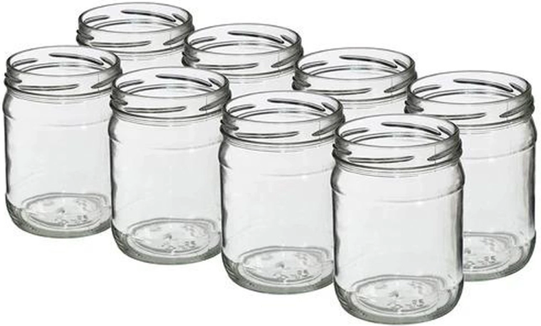 Ensemble de bocaux de conserve Twist 500 ml sans couvercles, 8 pièces