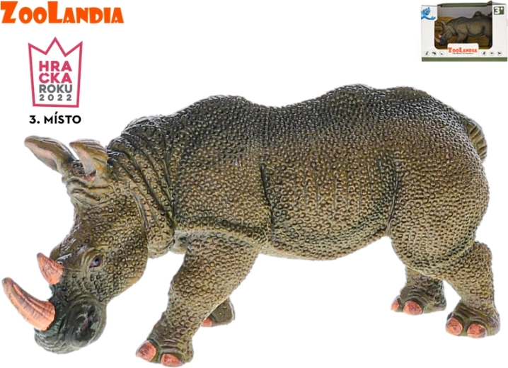 Zoolandia rhinocéros – figurine en plastique 14 cm