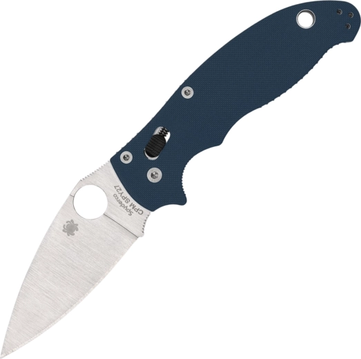 Spyderco Manix 2 Cobalt Blue couteau de poche 8,6 cm, satin, G10, bleu
