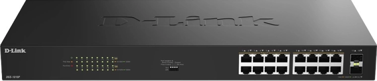 Switch PoE Gigabit non administrable D-Link DGS-1018P