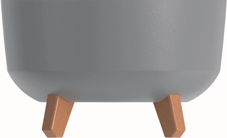 Cache-pot Gracia Low 38 cm gris clair – cache-pot design en plastique sur pieds