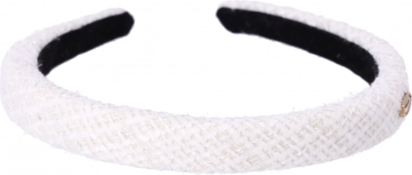 Serre-tête tressé pour cheveux, blanc