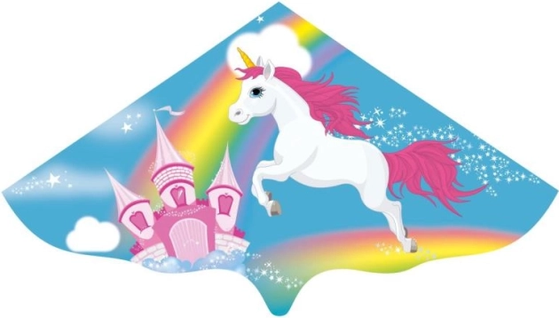 Cerf-volant EMMA motif licorne 115 cm