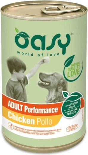 Oasy pâté pour chiens adultes Performance 400 g