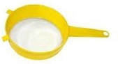 Passoire de cuisine en plastique avec poignée 6 cm