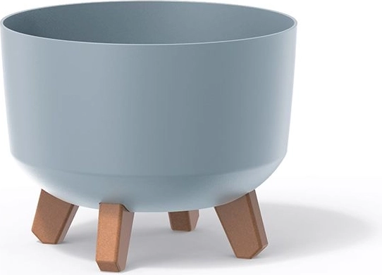 Cache-pot Gracia Standard 20 cm – cache-pot en plastique gris clair