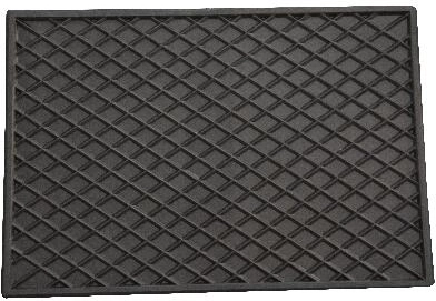 Paillasson en caoutchouc 30 × 40 cm, noir