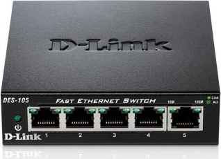 Commutateur réseau à 5 ports 10/100 Mb/s dans un boîtier métallique