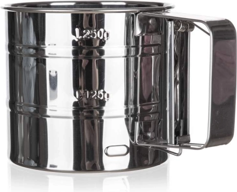 Tamis mécanique à farine AKCENT en acier inoxydable 10,5 × 9 cm