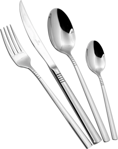 Gerpol Apollo – set de 24 couverts polis en acier inoxydable 18/10
