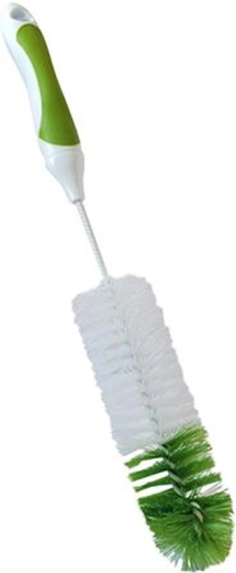 Brosse pour bouteilles Toro, vert et blanc, 30 × 5 cm