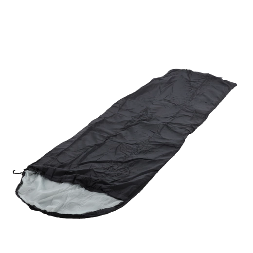 Sac de couchage de randonnée 215 × 75 cm noir