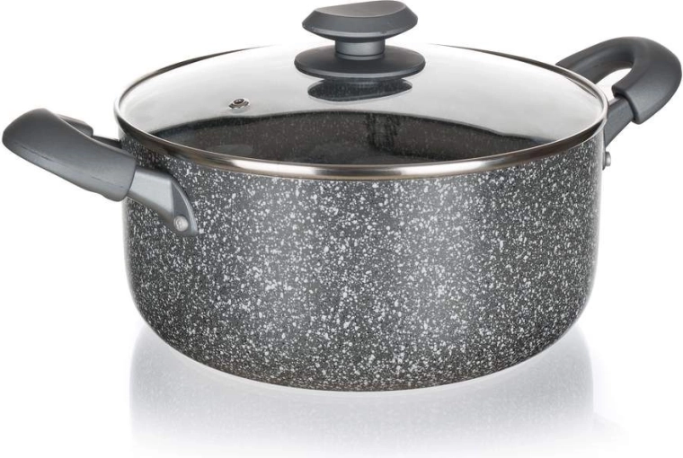Casserole en aluminium GRANITE 20 cm, 2,5 l avec revêtement antiadhésif