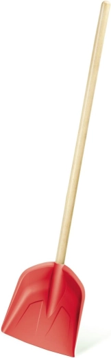 Pelle pour enfants avec manche en bois, corail, 74 cm