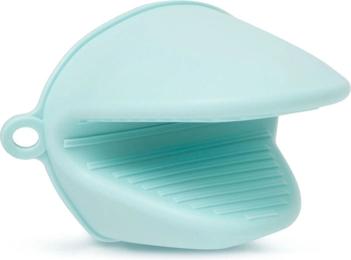 Manique en silicone bleue