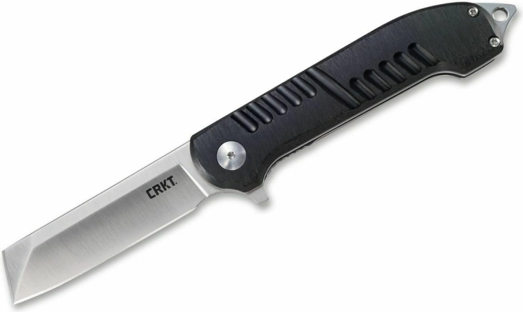 CRKT Razel GT couteau pliant noir avec ouverture assistée et brise‑vitre