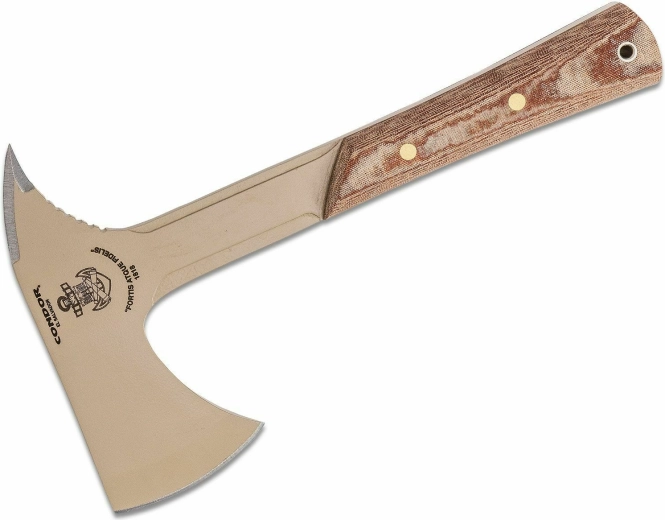 Hache tactique Condor Fortis Fidelis avec étui Kydex