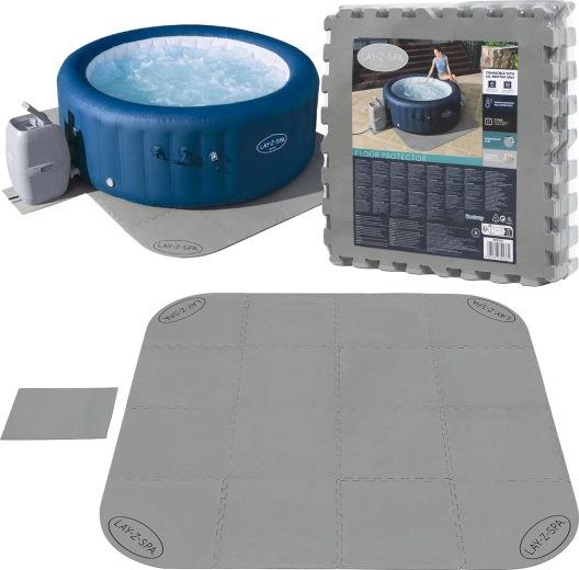 Bestway tapis de protection pour LAY‑Z‑SPA puzzle 196 × 196 cm