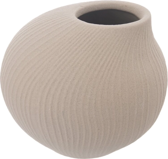 Vase en porcelaine beige 10 cm