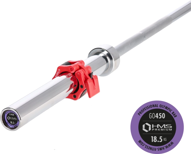 Barre olympique HMS PREMIUM GO450 220 cm, diamètre 50 mm