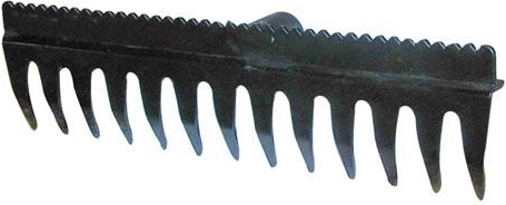 Râteau avec barre de nivellement 38,5 × 11 cm, 13 dents, PA avec fibre de verre, sans manche