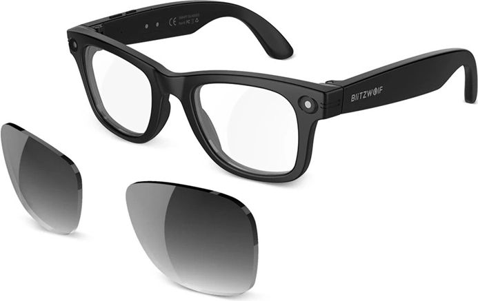 Lunettes intelligentes BlitzWolf BW-AG1 Pro avec IA et verres photochromiques interchangeables