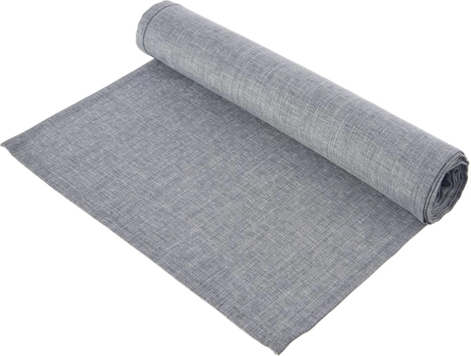Chemin de table en polyester 160 × 30 cm, gris clair