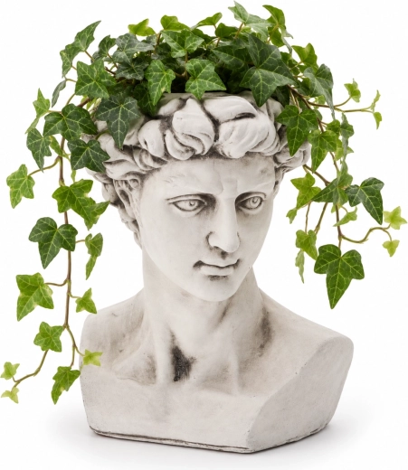 Buste décoratif de David avec cache-pot