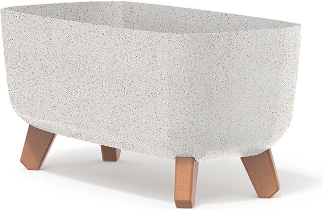 Jardinière Gracia Case Eco Wood 39 cm blanche