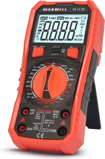 Multimètre numérique Maxwell True RMS avec mesure de température