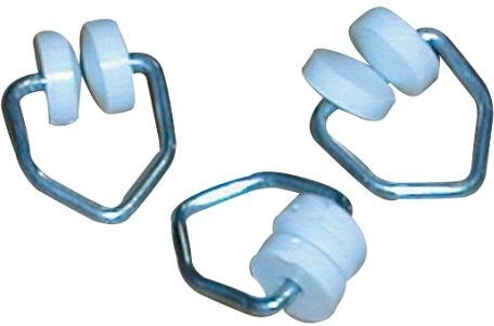 Coulisseau de rideau en T pour rails métalliques (25 pcs)