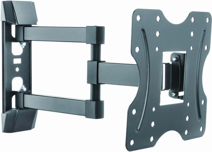 Support TV mural pivotant et inclinable 23–42" noir