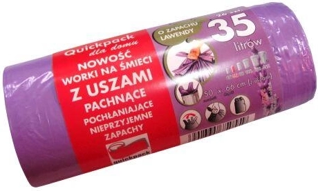 Sacs poubelle avec anses 35 l parfum lavande