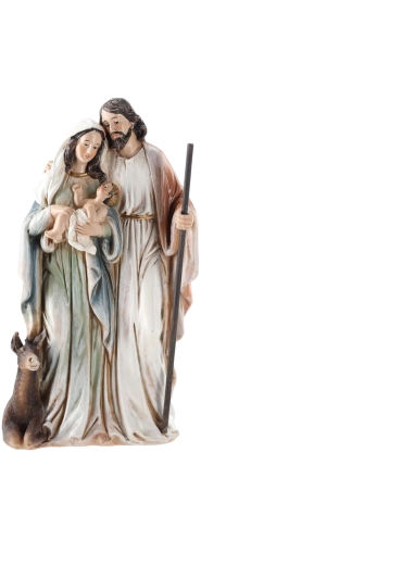 Figurine de crèche Sainte Famille (naissance de Jésus) - 1 pièce