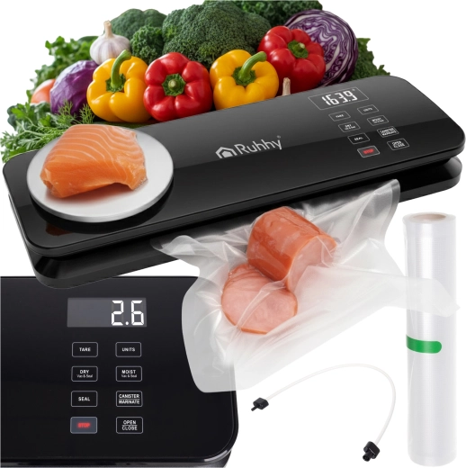 Scelleuse sous vide pour films Ruhhy avec balance