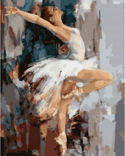Peinture par numéros Kecja : ballerine en danse 40 × 50 cm