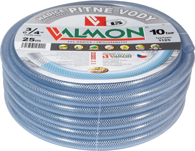 Tuyau pour eau potable 1/2" 25 m transparent