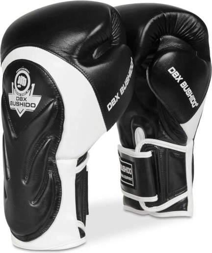 Gants de boxe DBX Bushido BB5 en cuir naturel