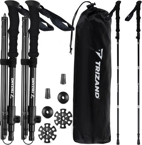 Bâtons de trekking pliables avec accessoires Trizand