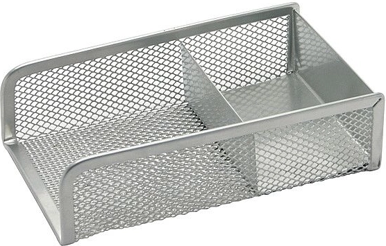 Support métallique pour notes et trombones, argenté