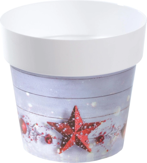 Pot de fleurs avec motif S1, 16 cm