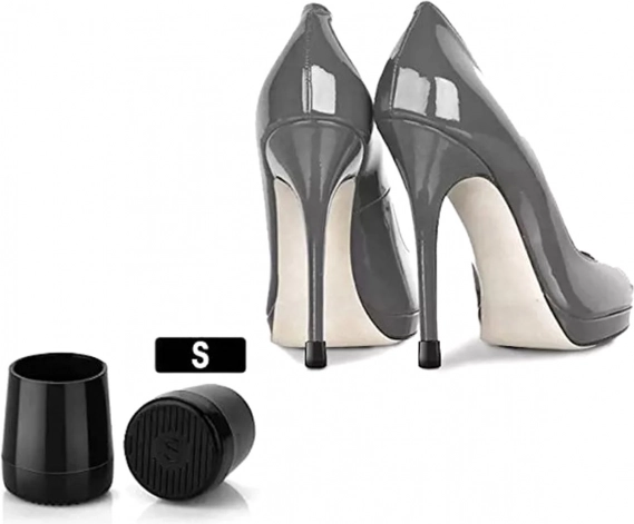 Protège-talons noirs