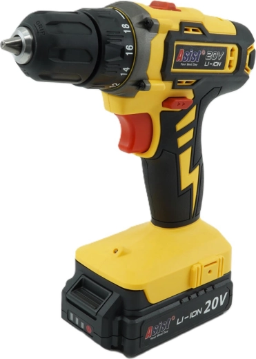 Perceuse-visseuse sans fil 20 V 1,5 Ah avec batterie et chargeur ASIST