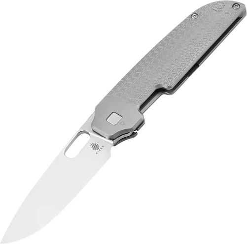 Kizer Varatas couteau de poche en titane 8,3 cm Stonewash, gris