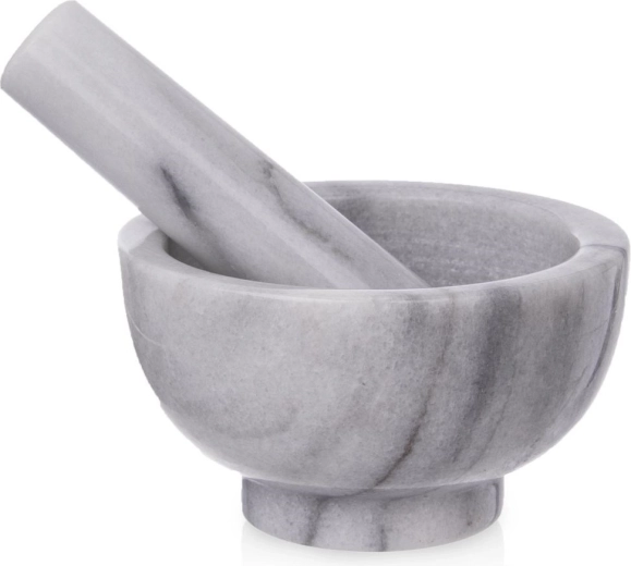 Mortier en marbre avec pilon 11,5 cm