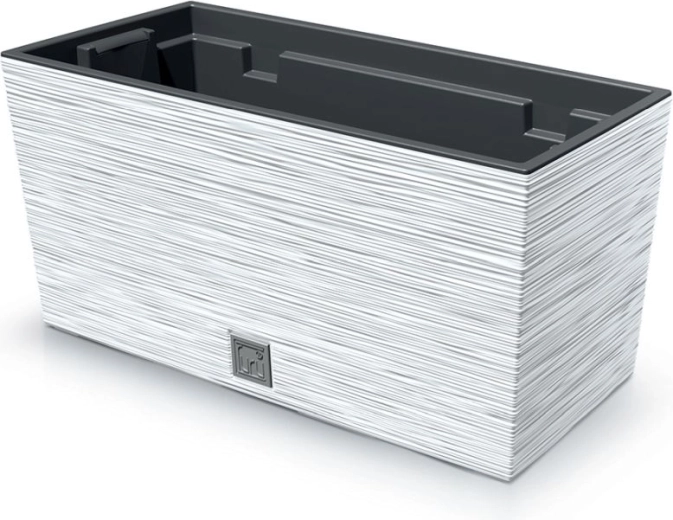 Jardinière texturée Furu Case 39,5 cm – blanche