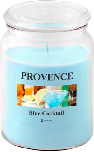 Bougie parfumée en verre PROVENCE Blue Cocktail 95 heures